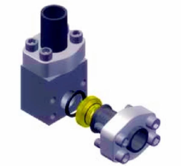 Flare 37 degree flange coupling assembly Flare 37 degree flange coupling assembly