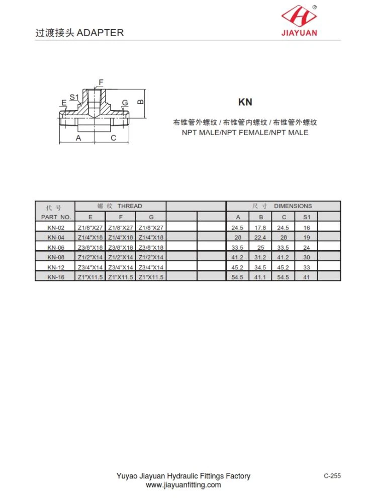 NPT za Bspt moški ali ženski adapter