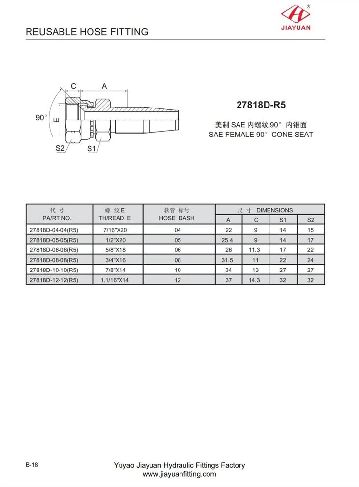 SAE Female Hose Fitting